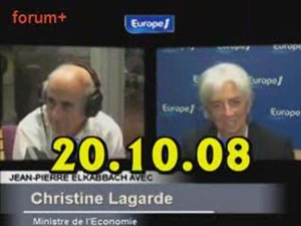 ITW de Chistine Lagarde (20.10.08)