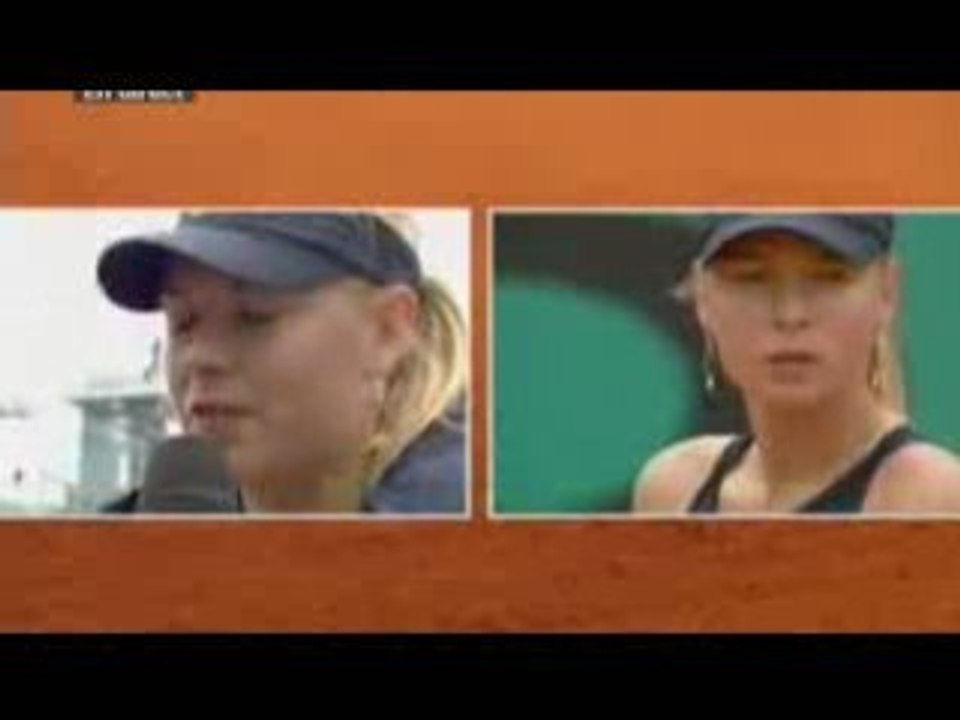 Interview Apres Sharapova - Knapp, France 2