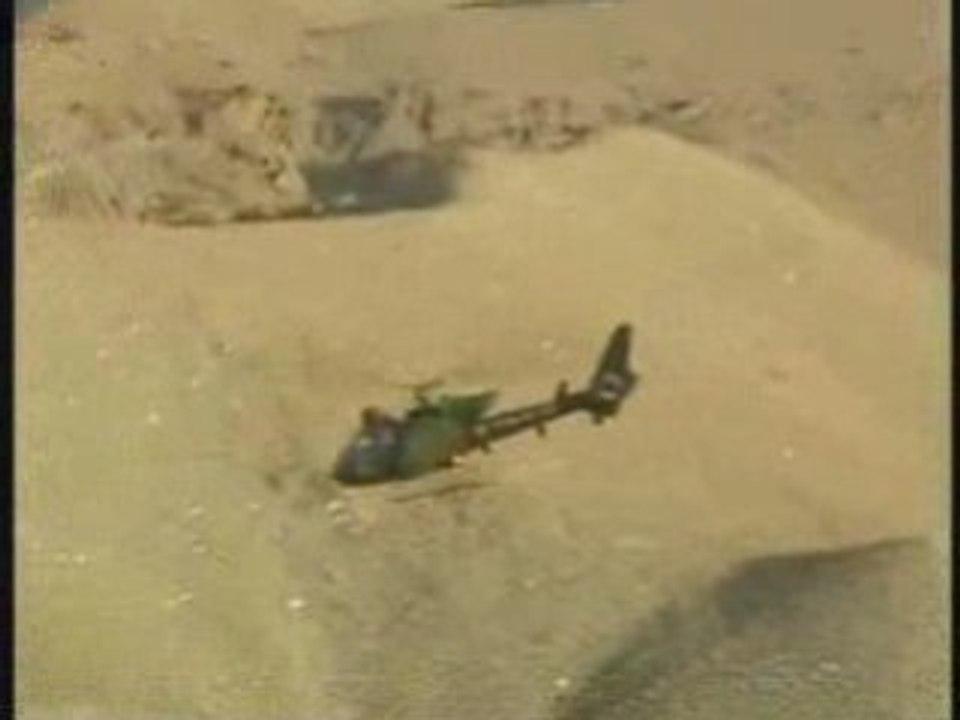 1er vol des hélicoptères Gazelle en Afghanistan