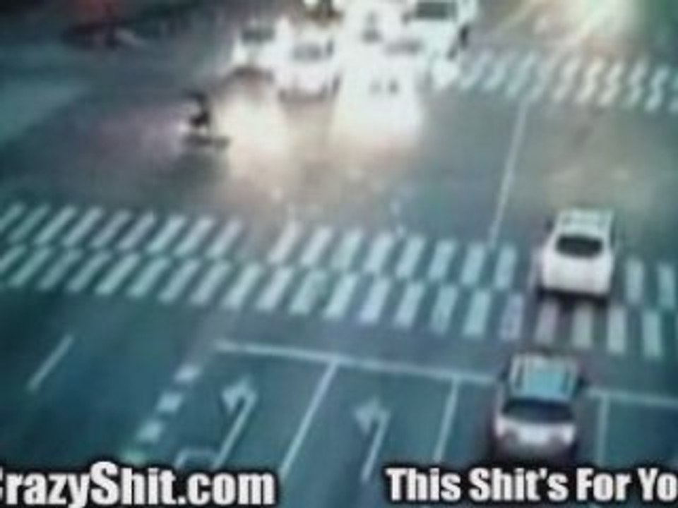 3 people on scooter get destroyed