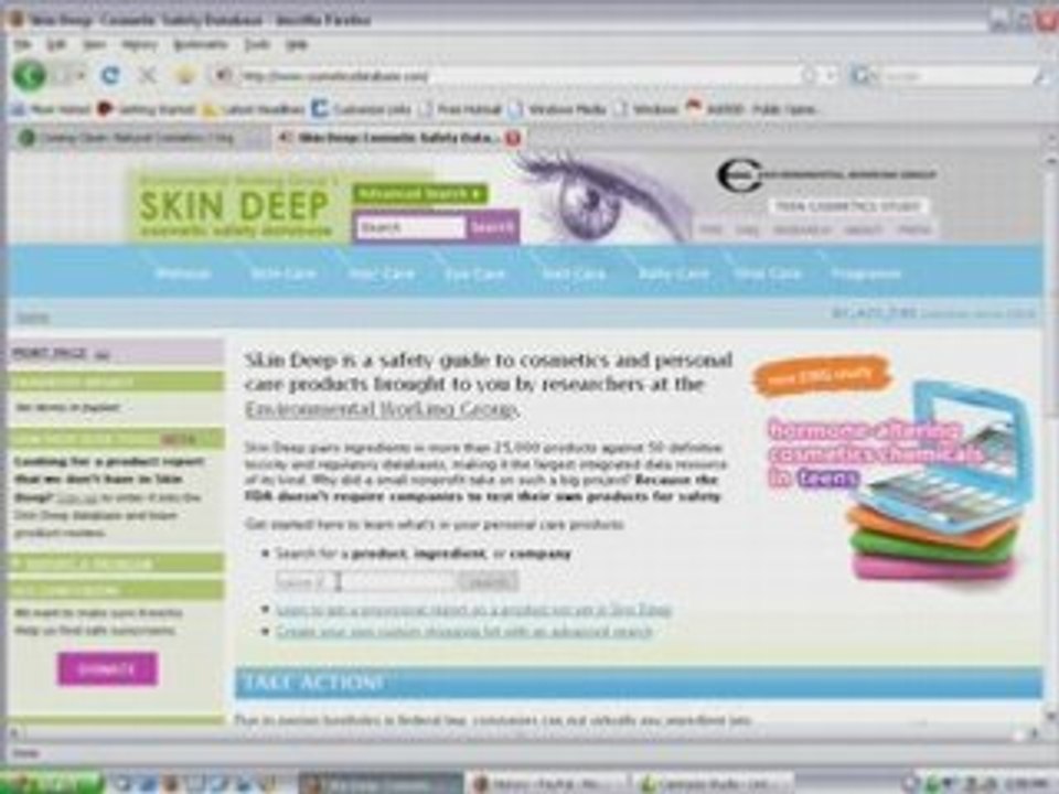 Organic MakeUp Information