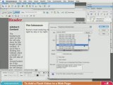Creating a Web Site in Dreamweaver CS3 - Sample Clip 3