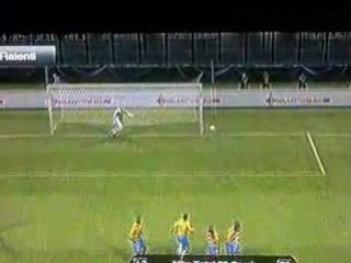 Coup Franc d'Henry en finesse contre le Brésil