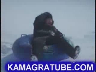 Girl Completely Owned On Sled