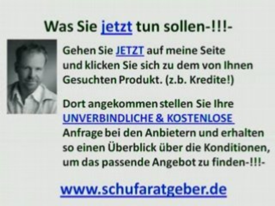 sofort kredit trotz negativer schufa? Ratgeber Video!