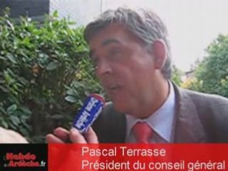 Pascal Terrasse, président du Conseil Général