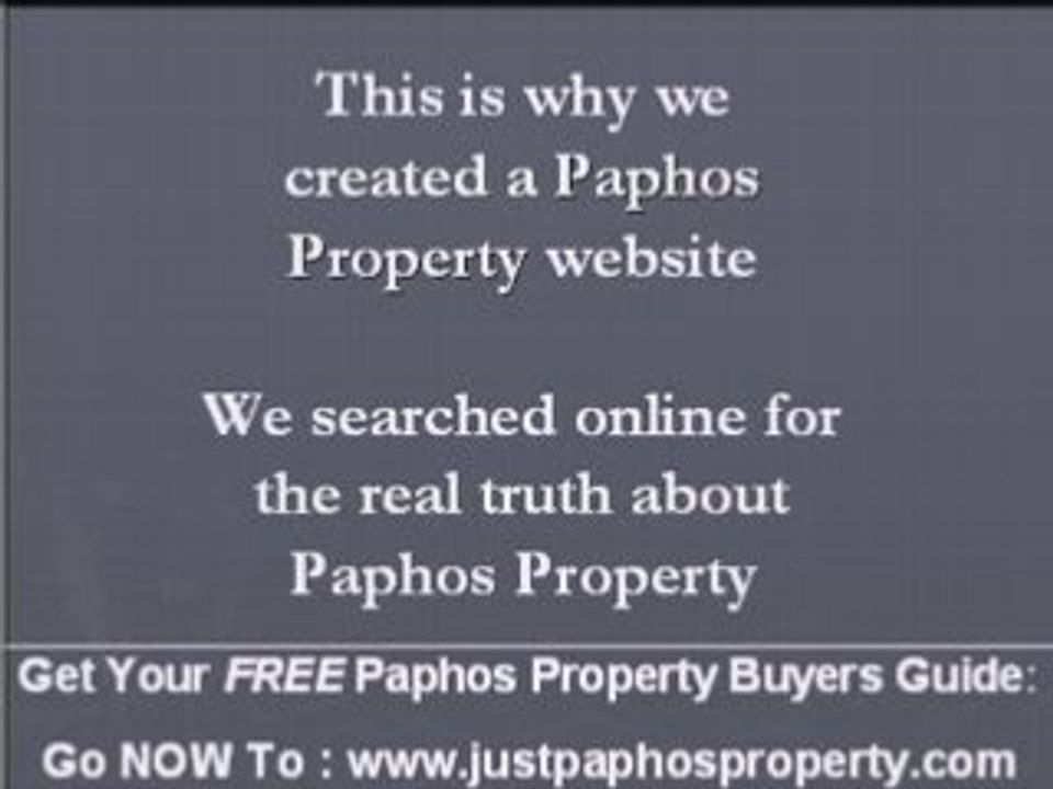 Paphos Property Sale