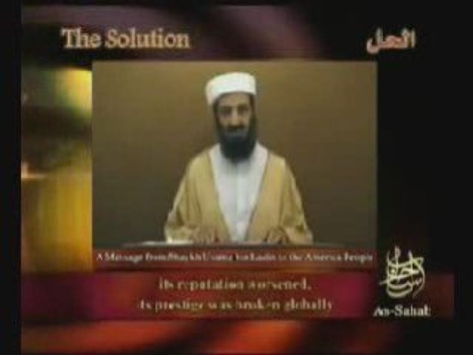 Les videos de ben Laden sont des faux d'après son fils