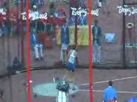 Athlé lancer disque Melina Robert-Michon 62,21m JO Pékin