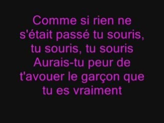 moi qui chante "un garçon" de lorie