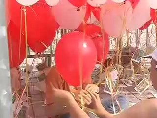 Lâcher de 1000 ballons