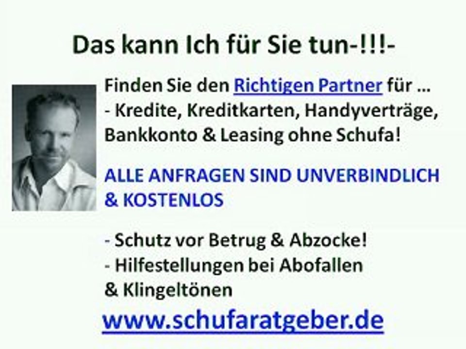 kredit ohne schufaauskunft? Ratgeber Video!