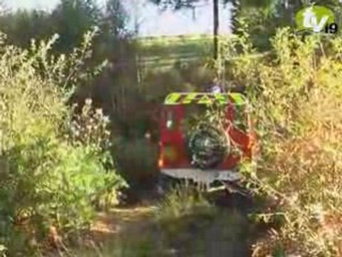 exercice feux de fôrets pour les Sapeurs Pompiers du 19