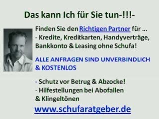 sofortkredit mit schufa einträgen? Ratgeber Video!