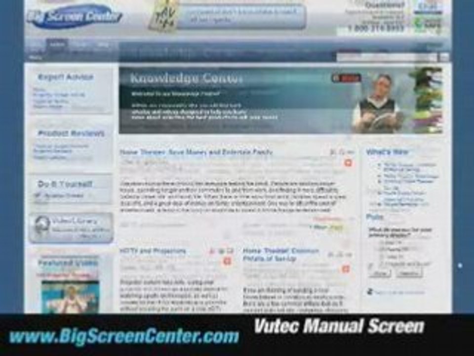 Vutec Manual Projector Screen