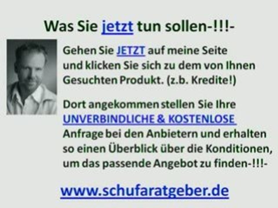 online kredit mit negativer schufa? Ratgeber Video!