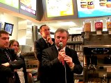 Inauguration de McDonald's à Caudry discours de Guy Bricout