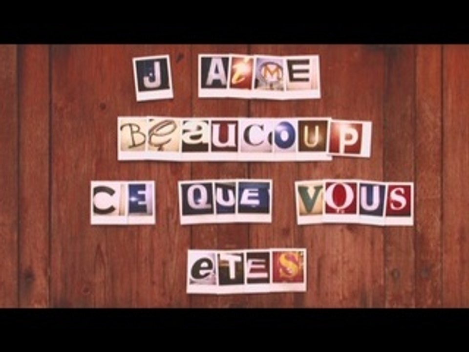 Générique "J'aime beaucoup ce que vous êtes"