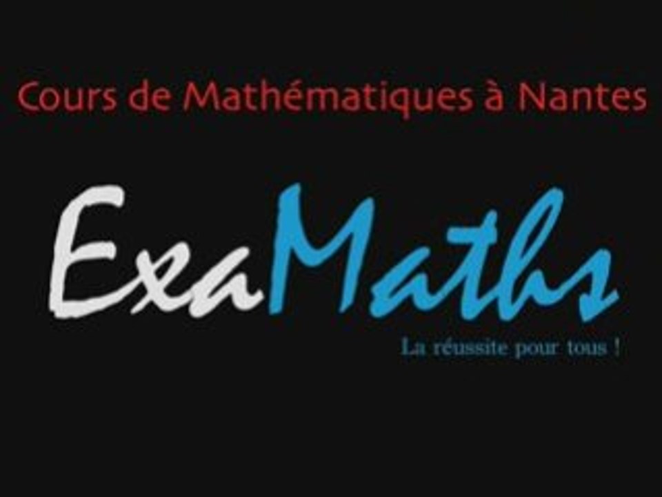 Cours de maths stages de vacances la toussaint Nantes