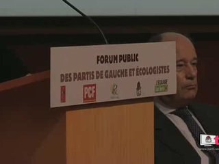 Reportage : 1er forum des partis de gauche et écologistes