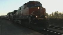 BNSF #1091 W/ a Loaded Grain Train