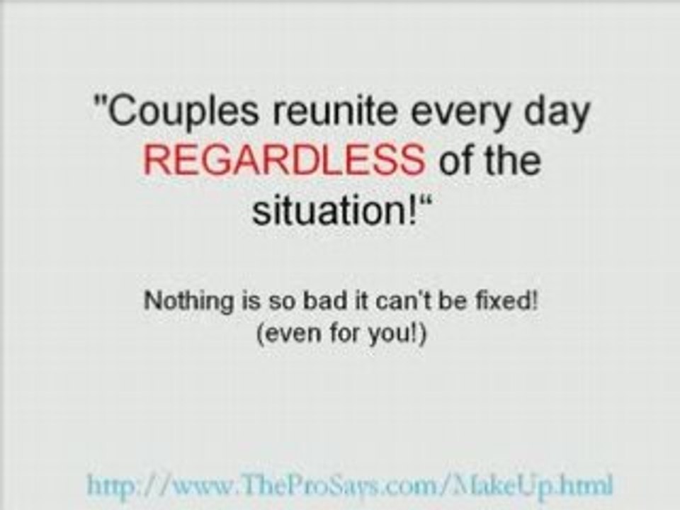 "Get Back With Your Ex!"