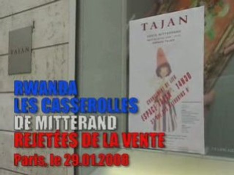 LES CASSEROLLES DE MITTERAND REJETÉES DE LA VENTE