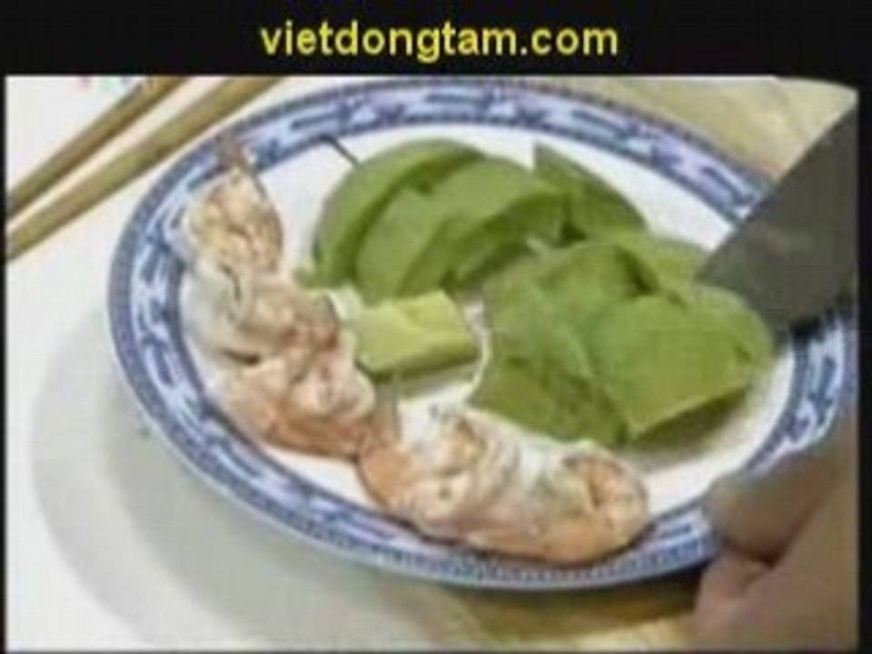 Salad tom trai bo