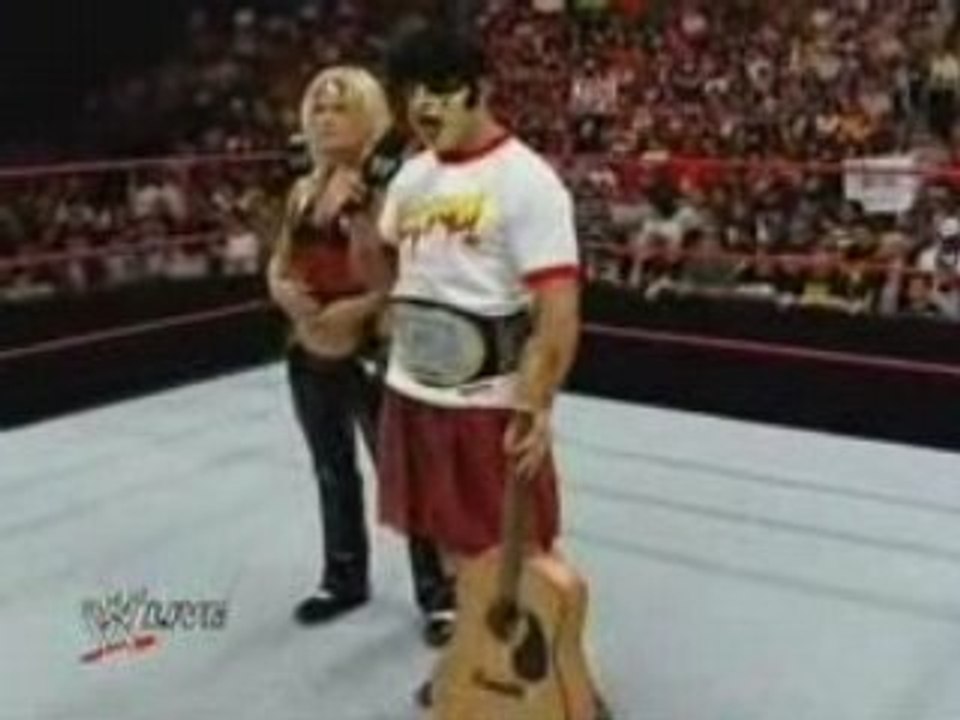 Santino Marella in ring promo making fun and dressed Up !