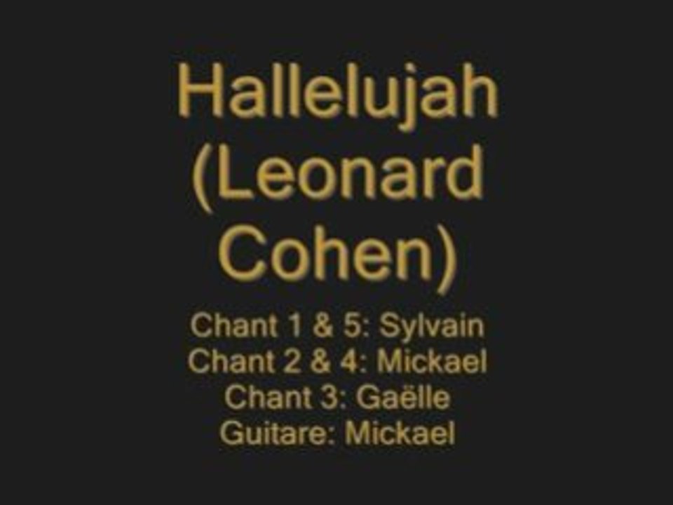 Hallelujah