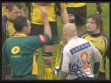 Rugby bagarre Pau vs Toulon et Agen vs Mont de Marsan