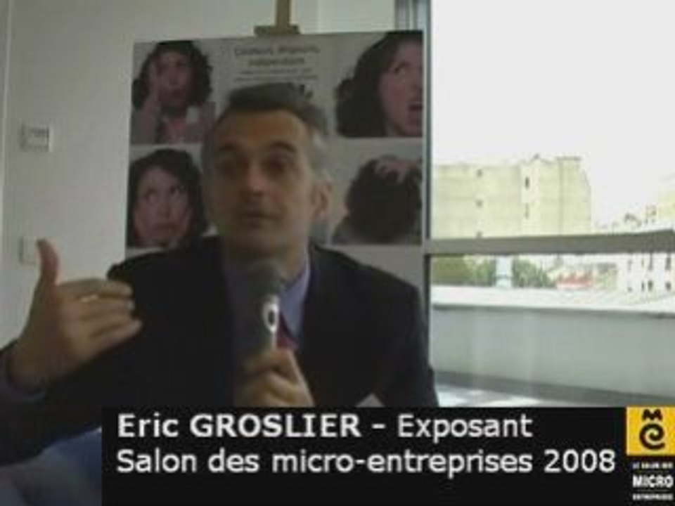 Eric Groslier Salon des micro-entreprises