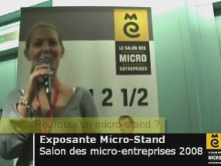 Exposante Micro-Stand Salon des micro-entreprises