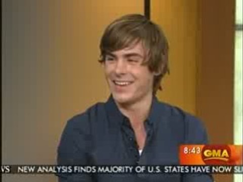 Zac Efron HSM 3 Interview Good Morning America 10-22-2008