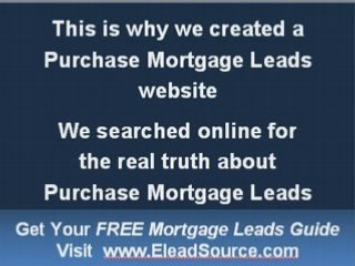 Purchase Mortgage Leads