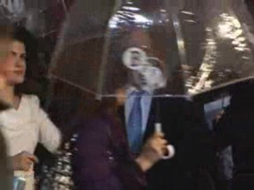 Josh Brolin and Oliver Stone at premiere of W