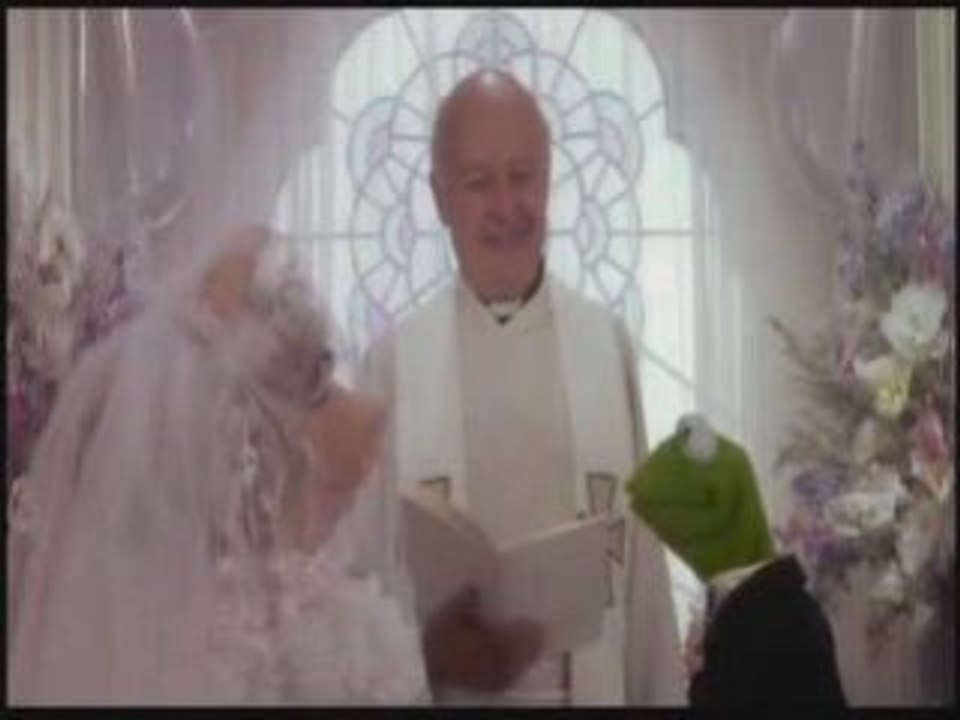 Le mariage de Kermit la grenouille et de Piggy la cochone