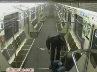 Subway Sleepy Head Gets Robbed By A Cop