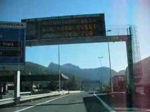 Passage tunnel Frejus (sortire)