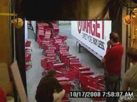 Massive Shopping Cart Fail by Two Morons