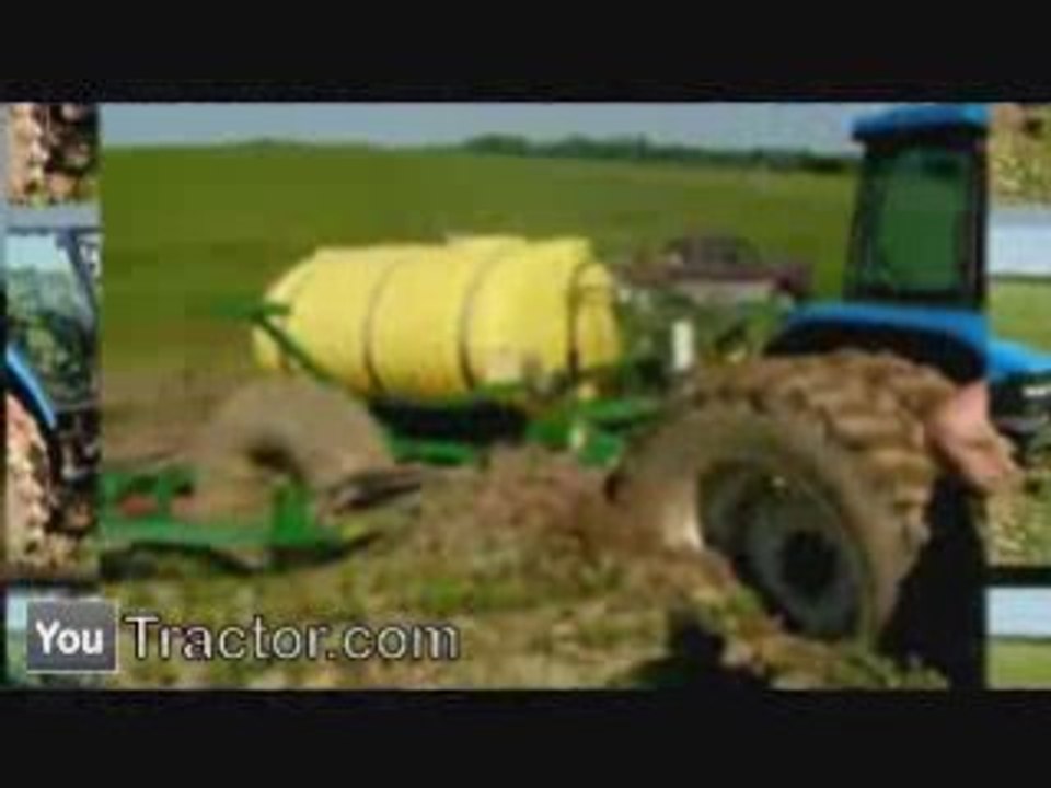 Outsized tractors cultivating