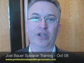Professional Speaking Course Joel Bauer