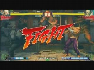 Street Fighter 4 : Rufus vs M.Bison