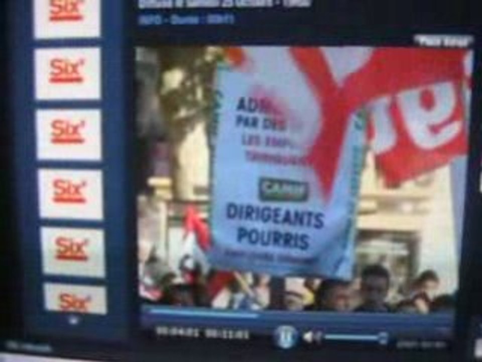 CAMIF - Manif 25/10/2008 - cessation de paiement - 6 minutes