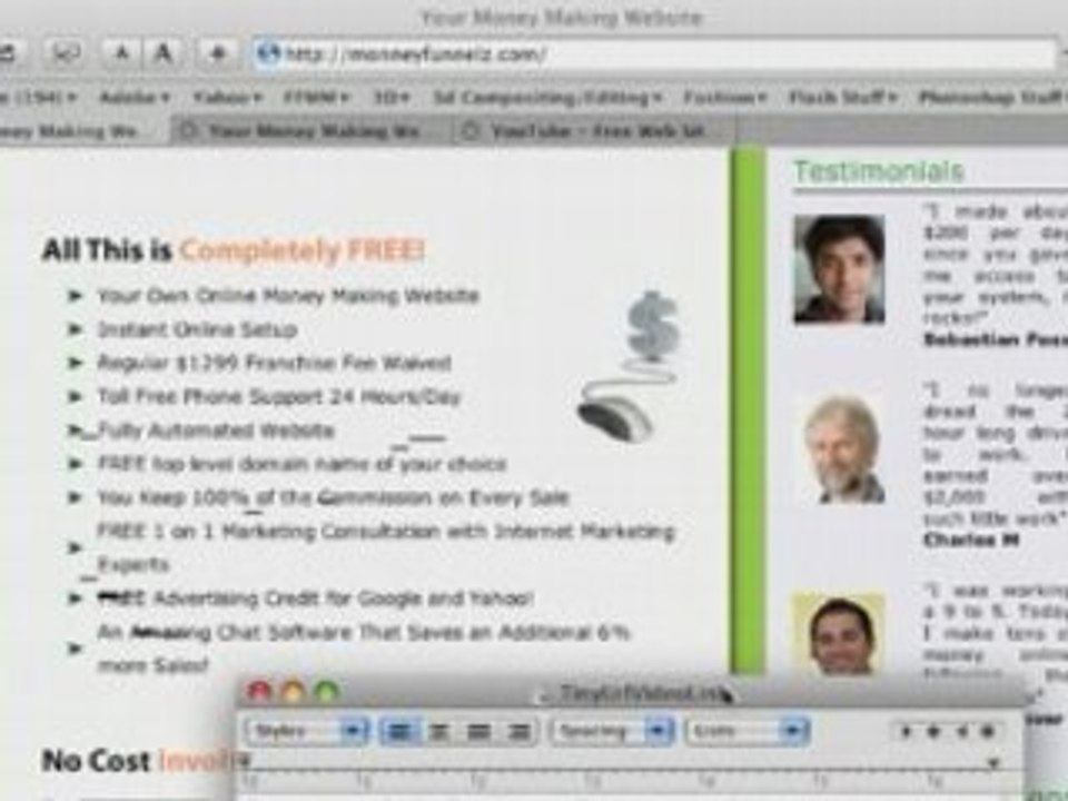 Front Admin-MonneyFunnelz.com by John Raygoza