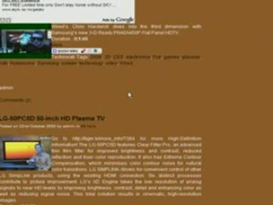 CRT hd tv