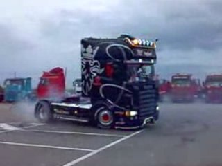 Burnout scania