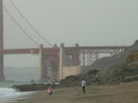 San Francisco Golden Gate Bridge vu de Baker Beach