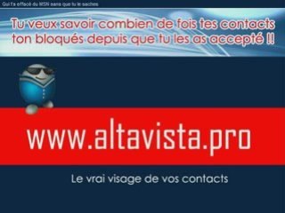 www.altavista.pro effacé messenger bloque contactos
