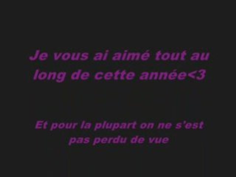 Une année inoubliable...